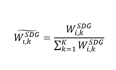 Raw weights are normalized